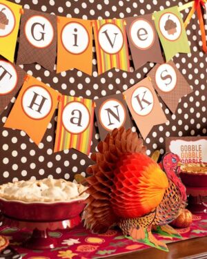 Thanksgiving Day Turkey Banner