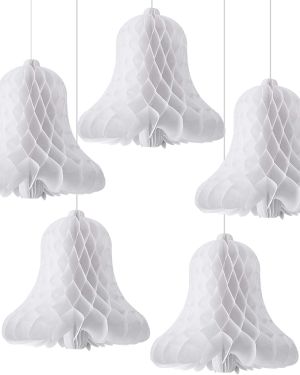 Paper Bells Hanging Honeycomb Wedding Bells