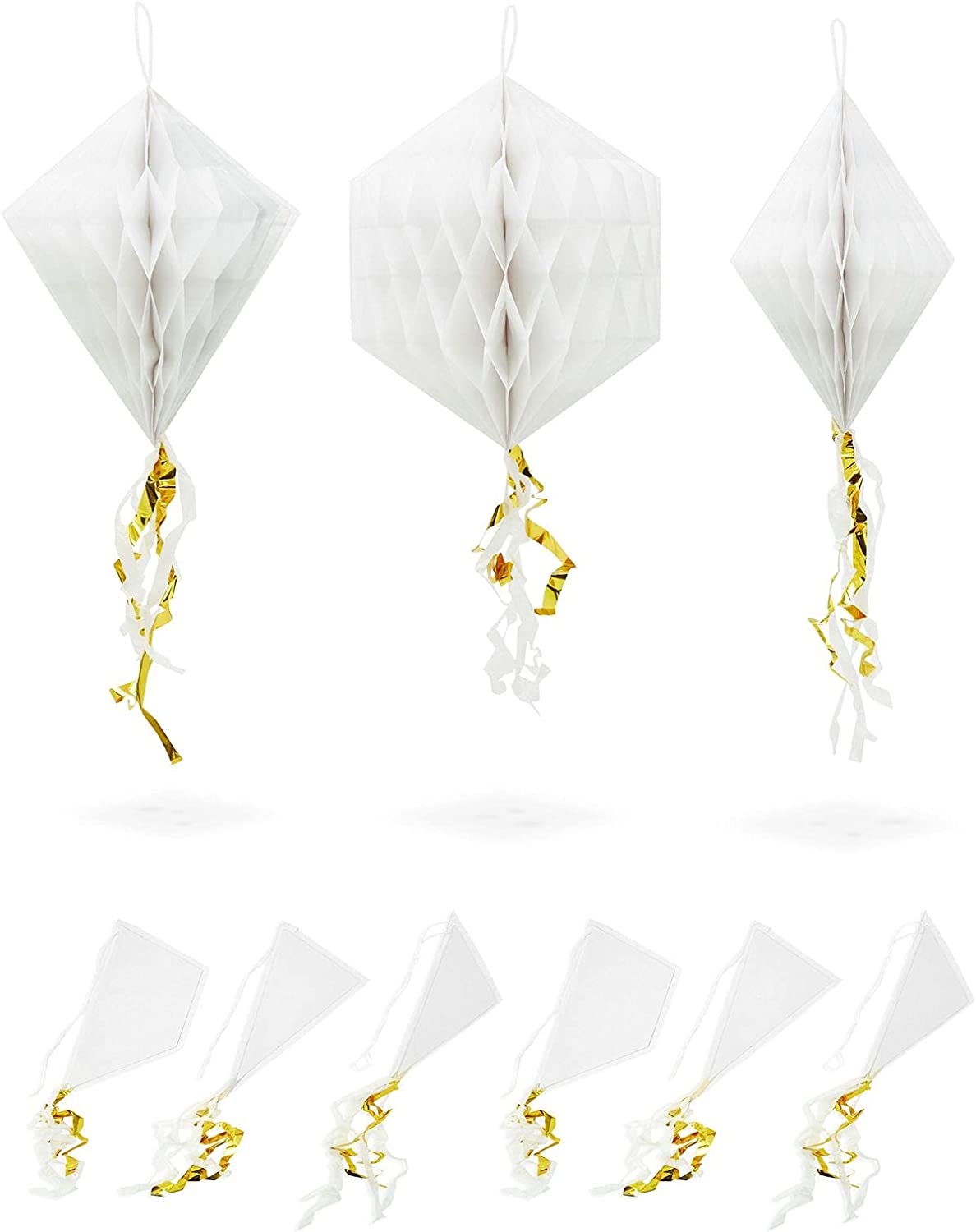 Honeycomb Diamond Decorations for Engagement Party