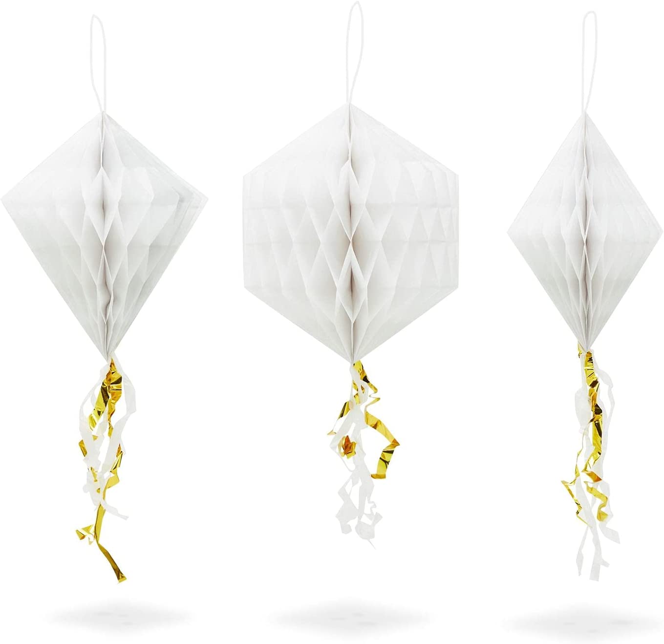 Honeycomb Diamond Decorations for Engagement Party