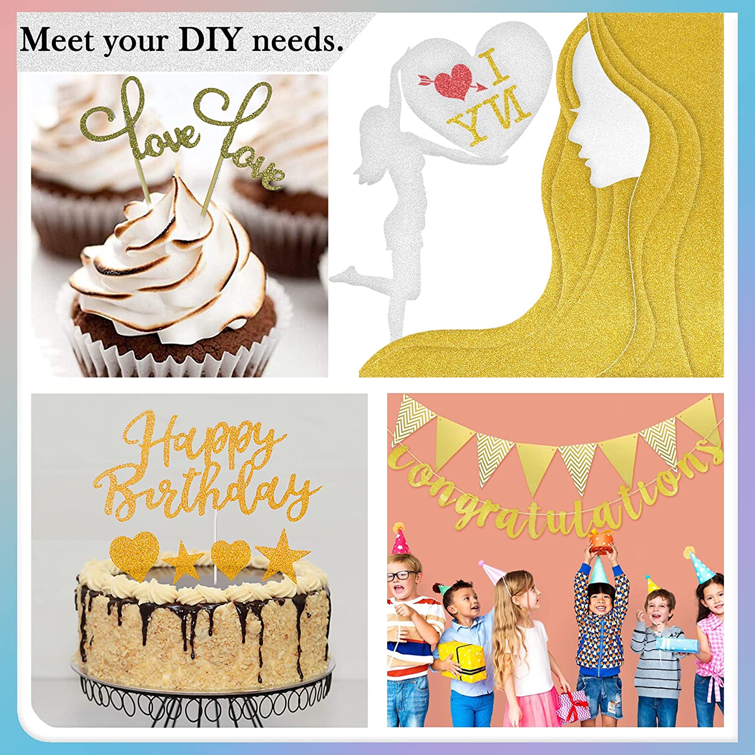 Glitter Paper for Crafts