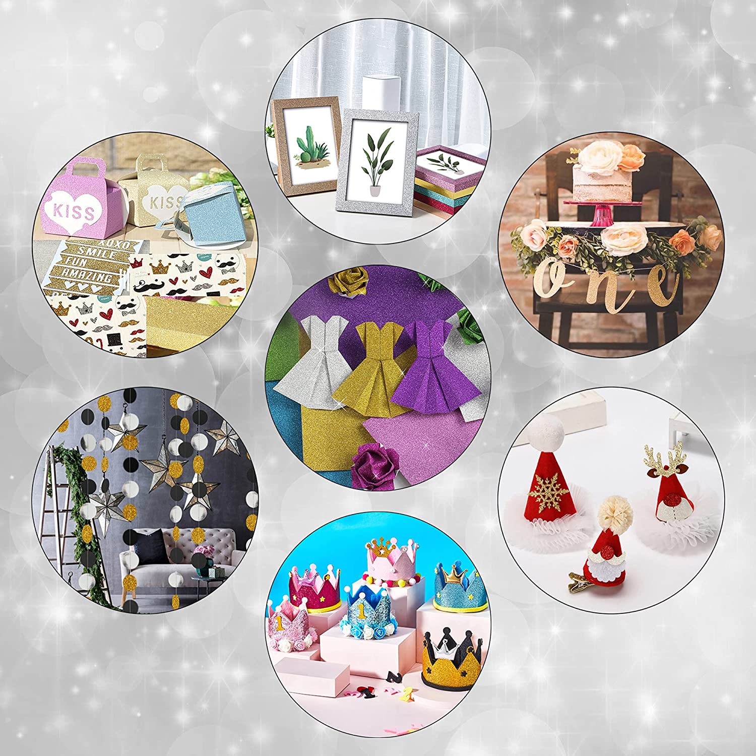 Glitter Paper for Crafts