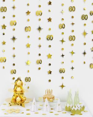 Gold 60th Birthday Decorations