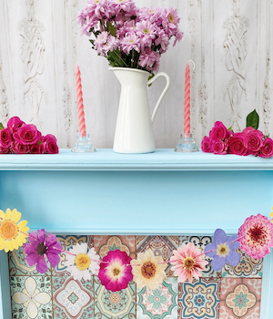 Flower Bunting Garland Spring wedding party garland