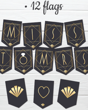 Miss to Mrs Banner for Bridal Shower