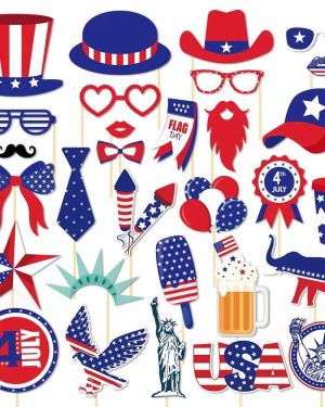 4th of July Patriotic Photo Booth Props