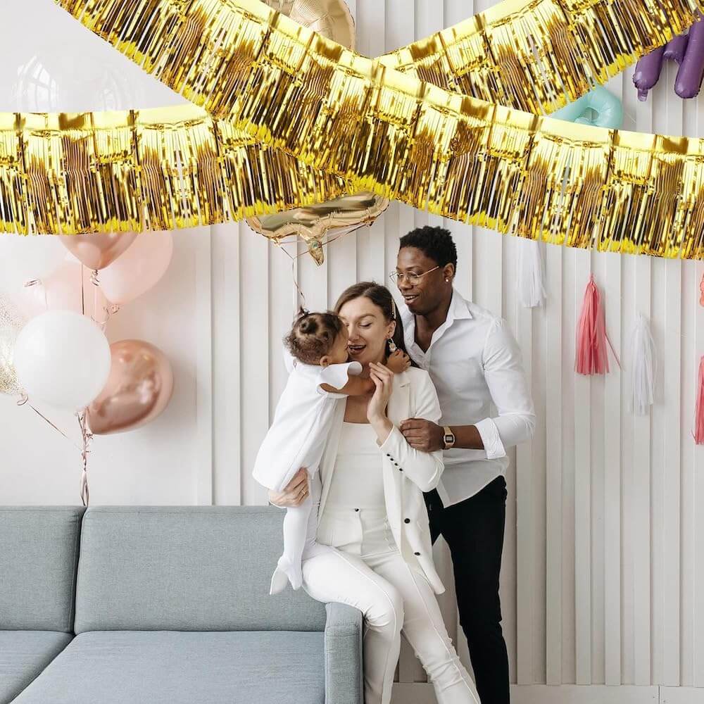 Iridescent Float Fringe Curtains