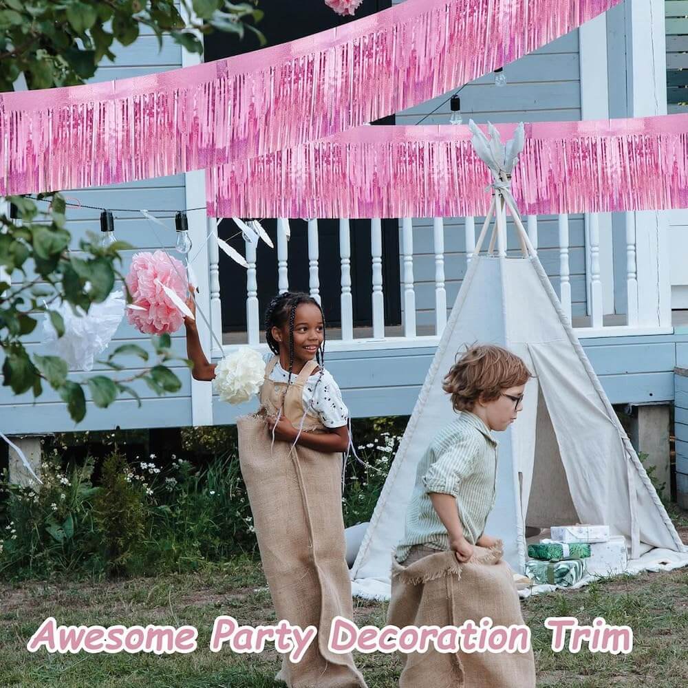 Iridescent Float Fringe Curtains