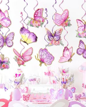 Butterfly Hanging Swirl Decoration