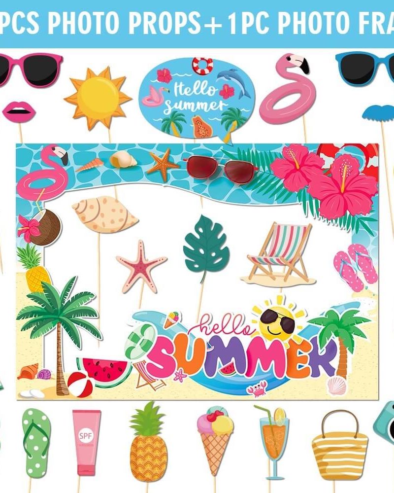 Hawaiian photo props Birthday Party Favor Supplies