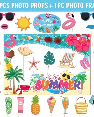 Hawaiian photo props Birthday Party Favor Supplies
